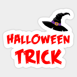 halloween trick Sticker